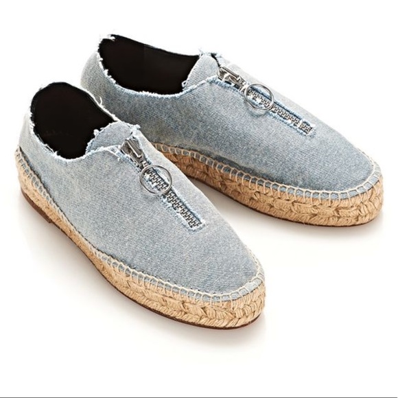 Alexander Wang Shoes - Alexander Wang Devon Espadrille Sneaker In Denim